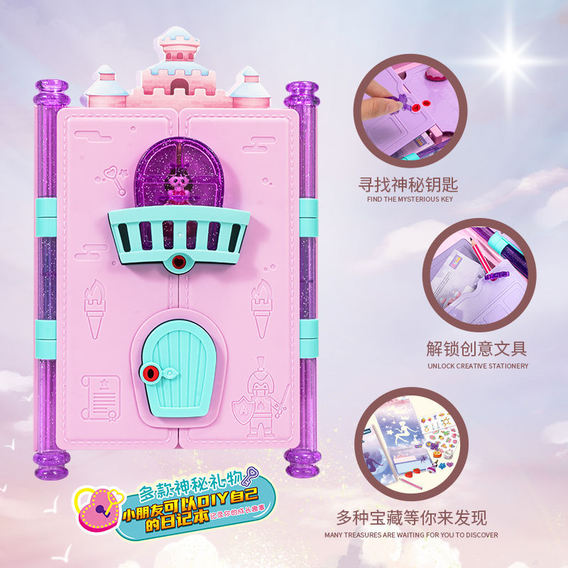 Picture of Treasure Box Magic Book Girl's Birthday Gift DIY suit Surprise Blind Box Jewelry Demolition Toy 4-7 Years Old