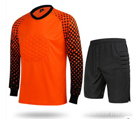 Picture of genuine goods Goalkeeper Clothing suit Adult Children Goalkeeper Clothing Professional Goalkeeper Clothing Thickened Sponge Protection Cushion