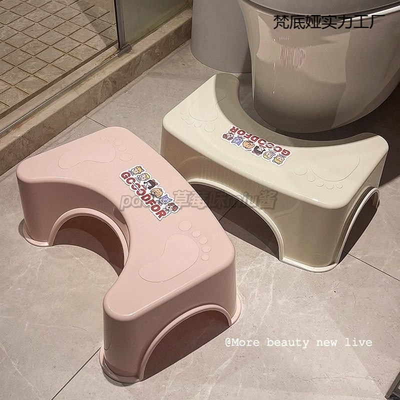 Toilet footstool, anti-slip height, thickened squatting pit, squatting pit, stepping on feet, toilet stool under the table