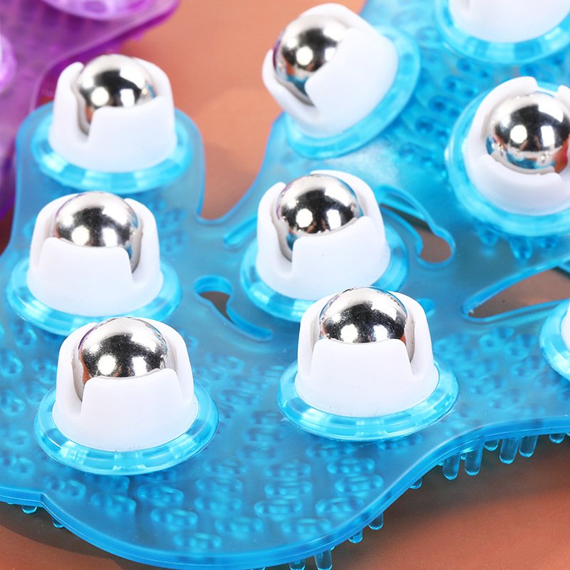 Picture of Nine-Bead Massager Palm Rotating Magnetic Beads Steel Ball Household Meridian Brush Nine-Bead Massager Ball Massage Brush