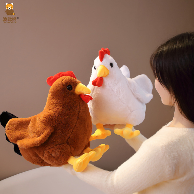 Picture of Poppy Bear Cute Soft Skin-Friendly Two-Color Big Rooster Doll Plush Toy Doll Large Grab Machine Doll Cross-Border