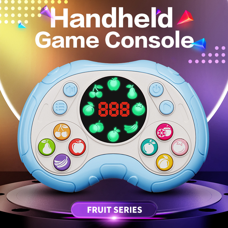 Picture of Cross-border children's educational sound and light music speed push press music fruit finger through competitive game machine decompression toy
