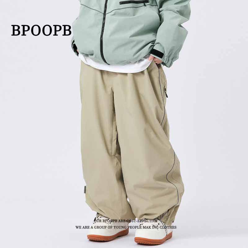 Picture of Southern Small Potato Ski Pants Women's Snowboard Waterproof Ski Outer Wear Pants Loose Double-board Outdoor Men's Casual Pants