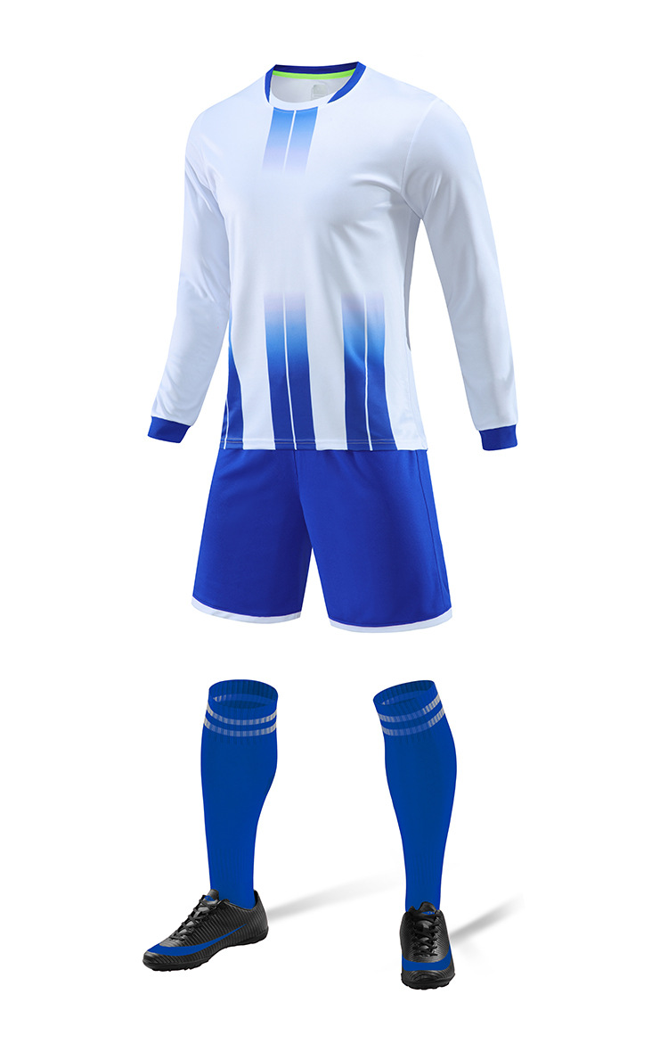 Picture of Children's Clothing Men's and Women's Long-Sleeved Football Uniform for Primary and Secondary School Students Football Uniform for Competition Sports Volleyball Training Team Uniform