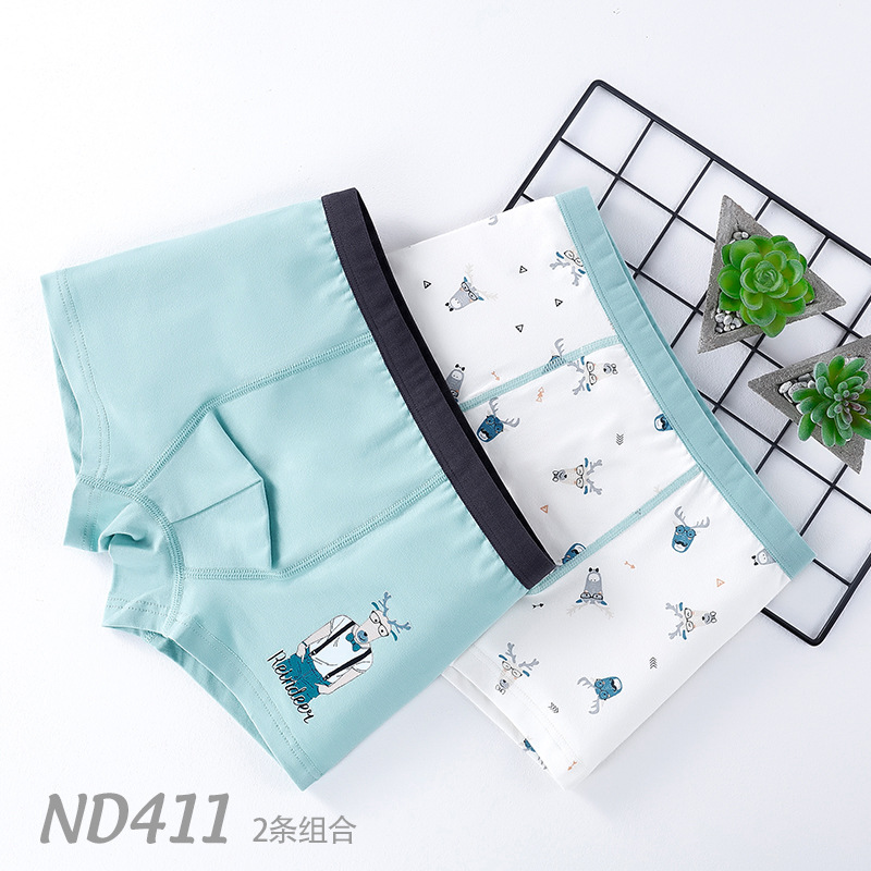 Picture of Children's Underwear Boys Baby Boxers Antibacterial Children's Wear Boxers Small Medium and Large Children's Cartoon Boy Underwear Children's Pure Cotton