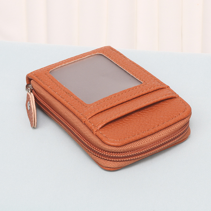 Picture of Cross-border New Arena Card Bag Korean-style Portable Women's Short Bank Card Holder Business Card Holder Vertical Zipper Clutch