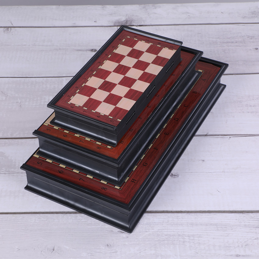 Picture of Plastic magnetic chess children's game special folding color box game chess puzzle quick sale supply