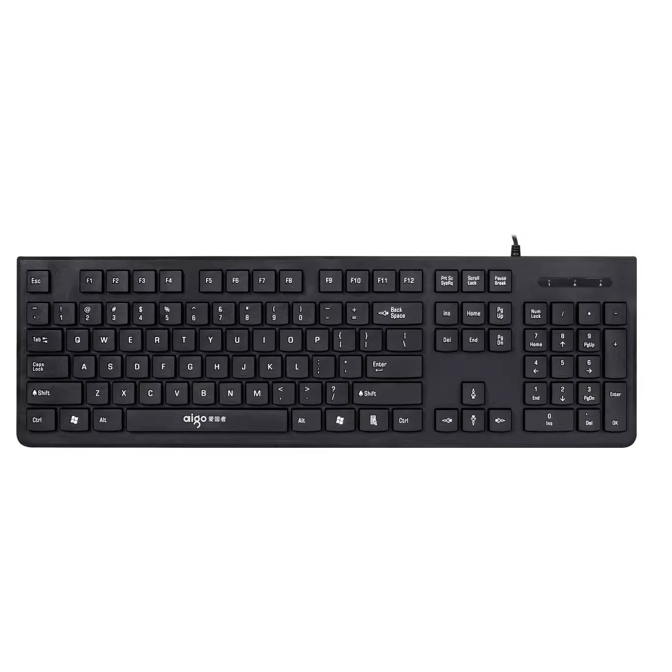 Picture of W923/W921/W922 Chocolate Wired USB Business Single Keyboard Laptop Desktop Computer Office Home