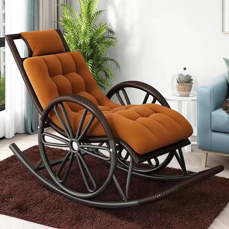Picture of Household Rocking Chair Leisure Rocking Chair Creative Recliner Adult Leisure Chair Balcony Rattan Chair Internet-Fun Chair