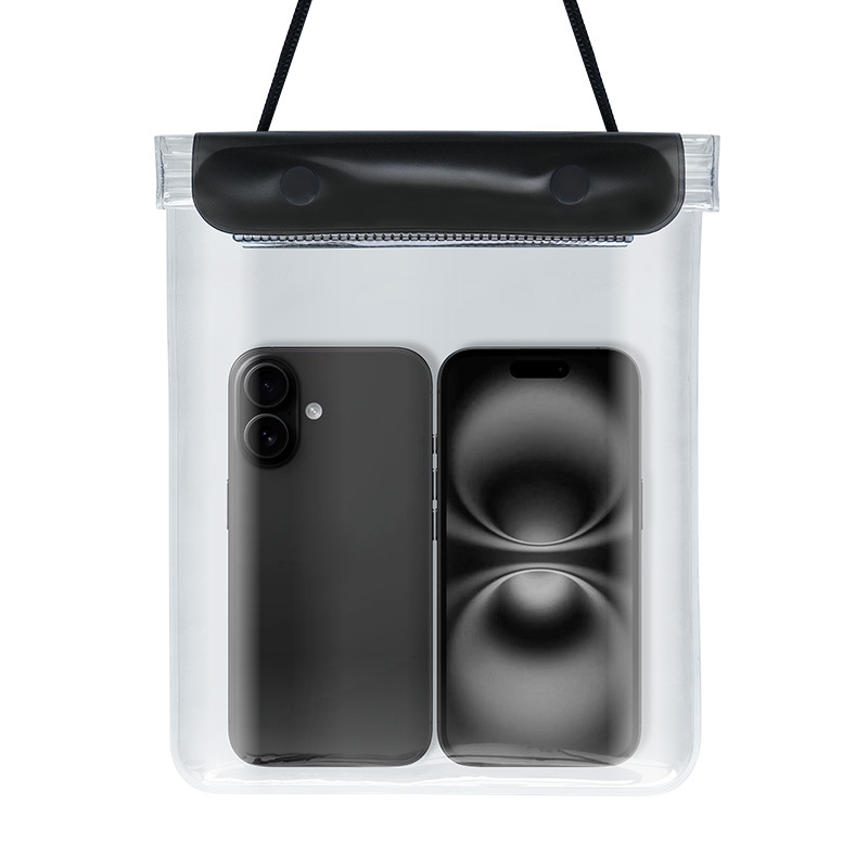 Picture of Large Mobile Phone Waterproof Case Transparent Waterproof Mobile Phone Bag Rider Takeout Special Touch Screen Rechargeable Mobile Phone Waterproof Bag