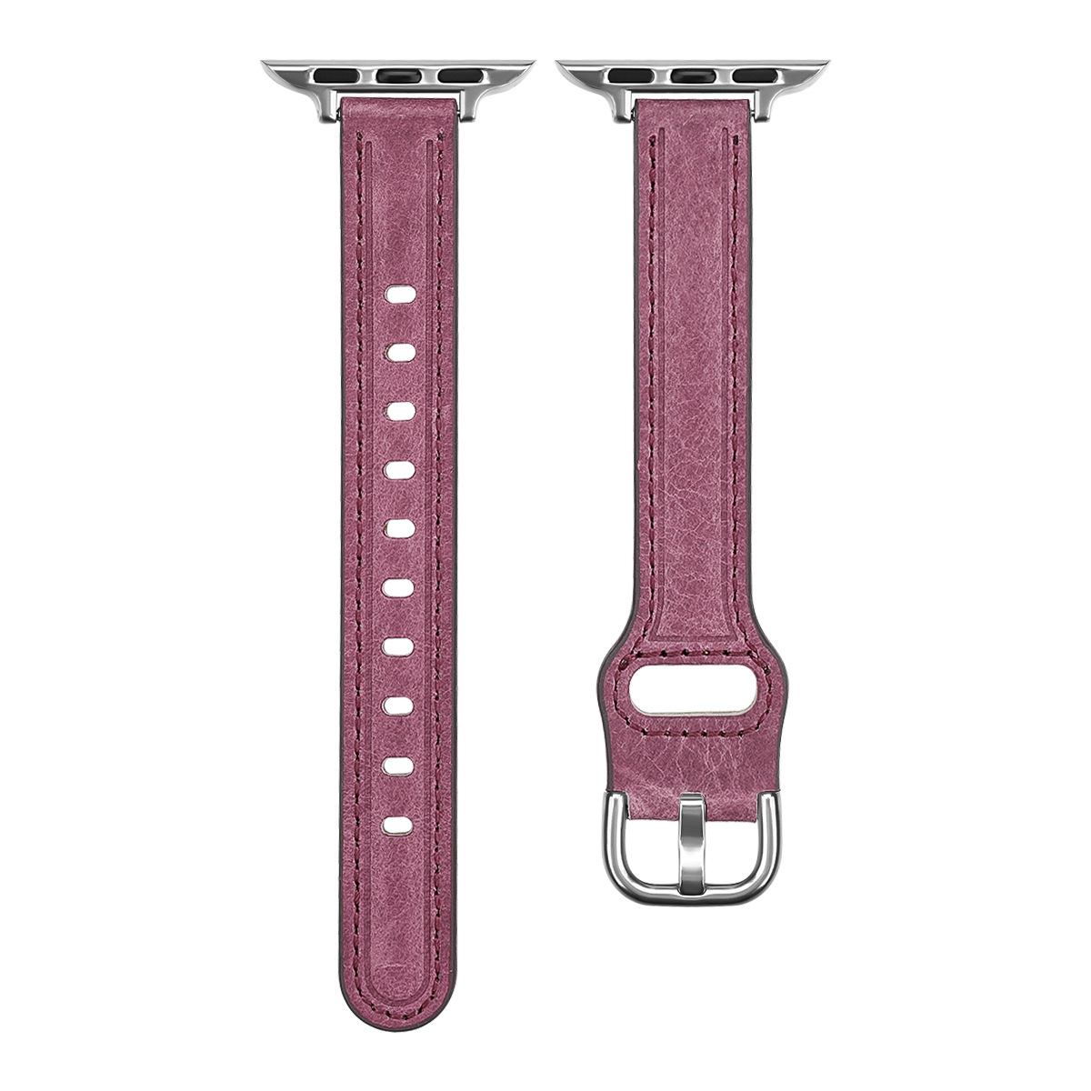 Picture of Suitable for Applewatchs9834567 Generation Apple Watch Strap Iwatch10 Retro Thin Strap Genuine Leather Wristband