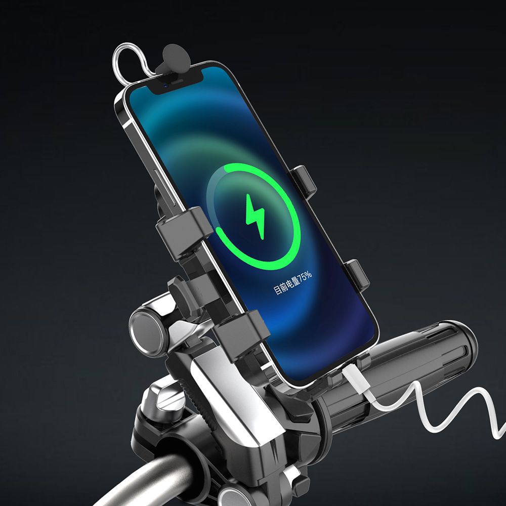 Picture of Bicycle mobile phone bracket electric car motorcycle takeaway outdoor riding mountain shockproof navigation bracket wholesale manufacturers