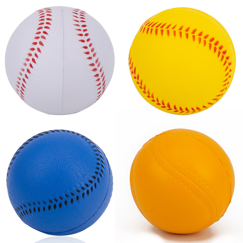 Picture of PU baseball foam elastic ball PU Press Softball students soft toy baseball