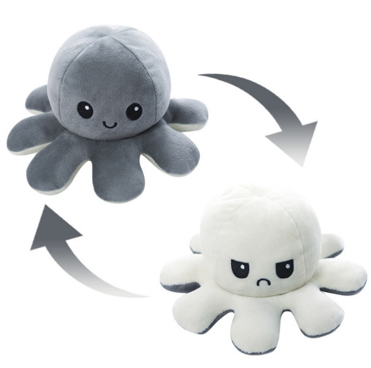 Picture of Flip Octopus Flip Octopus Doll Octopus Plush Toy Double Flip Doll Reversible Octopus