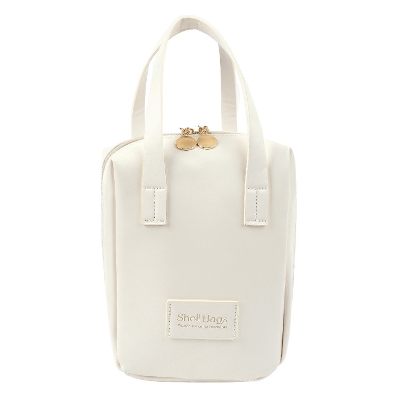 2023 new leather shell cosmetic bag portable waterproof skin care storage bag large capacity wash bag wholesale