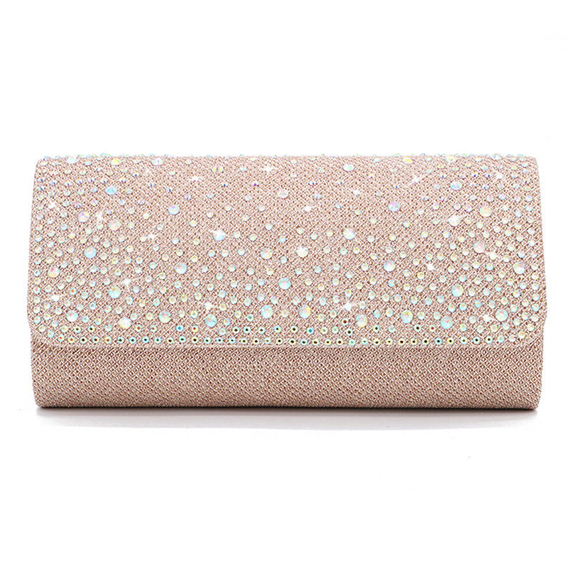 Picture of Henglida Factory Straight Arch Summer European and American Cross-Border Flash Material Hot Diamond Evening Bag Bridal Bag Evening Dress Bag Clutch Bag