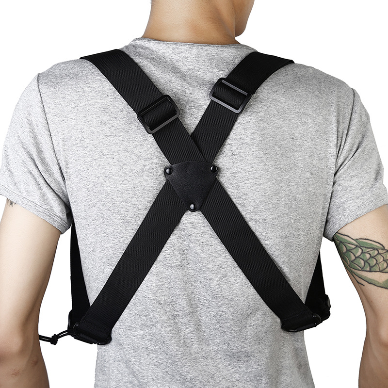 Picture of Outdoor X-Type Load Strap Multi-Function Tactical Shoulder Strap Lanyard Professional Sports Bag Tactical Rope Metal Buckle