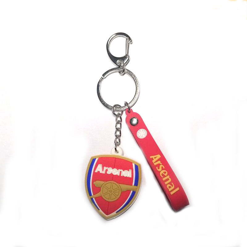 Picture of Real Madrid Atletico Paris Juventus AC inter Roman double-sided ball mark PVC Keychain D-shaped pendant fan gift supplies
