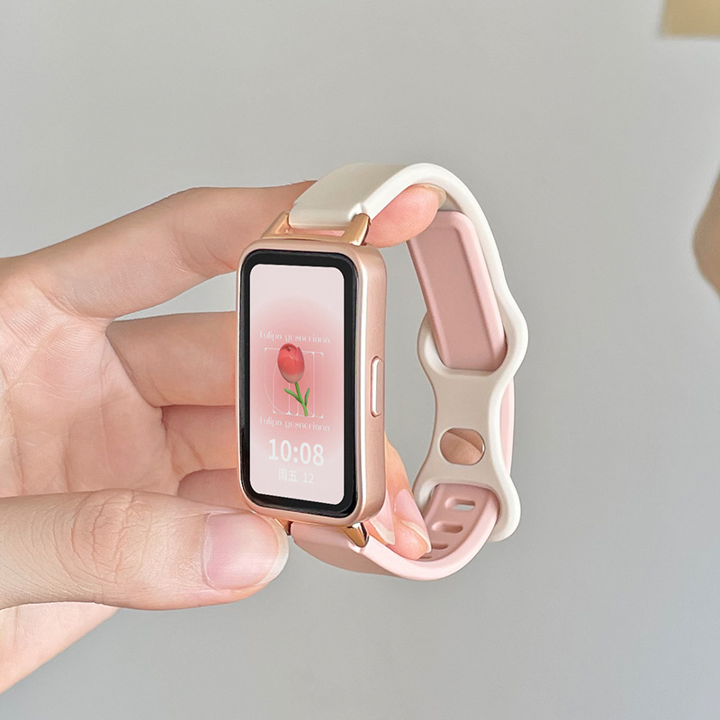 For Huawei Bracelet 9/10/8/7NFC Edition Strap Huawei 6pro Silicone Wristband Men's and Women's Glory 6/7 Bracelet