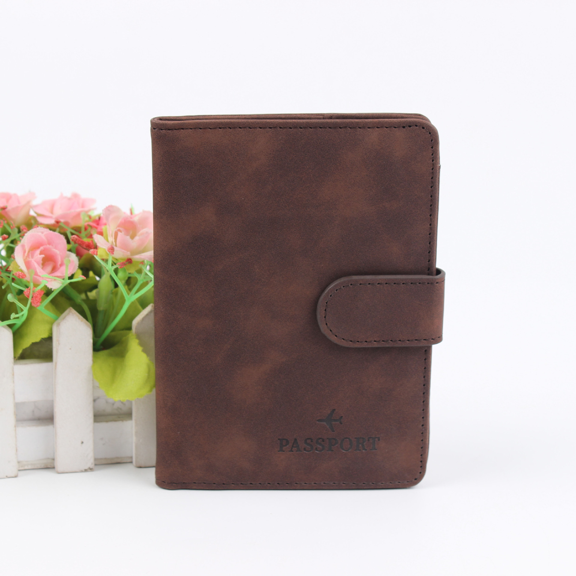 Picture of Spot New Rfid Passport Holder Convenient Multi-Functional Document Holder Pu Material Storage Travel Passport Bag