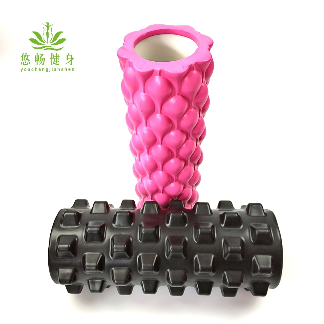 Picture of Eva Hollow Yoga Column 33cm Stereo Dot Mace Muscle Fitness Massage Stick 3D High Hardness Foam Shaft