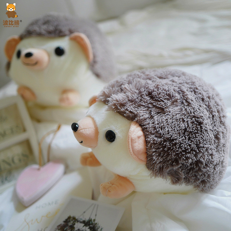Cute round posture hedgehog cute pet posture Big Hedgehog plush toy doll large grab doll wholesale
