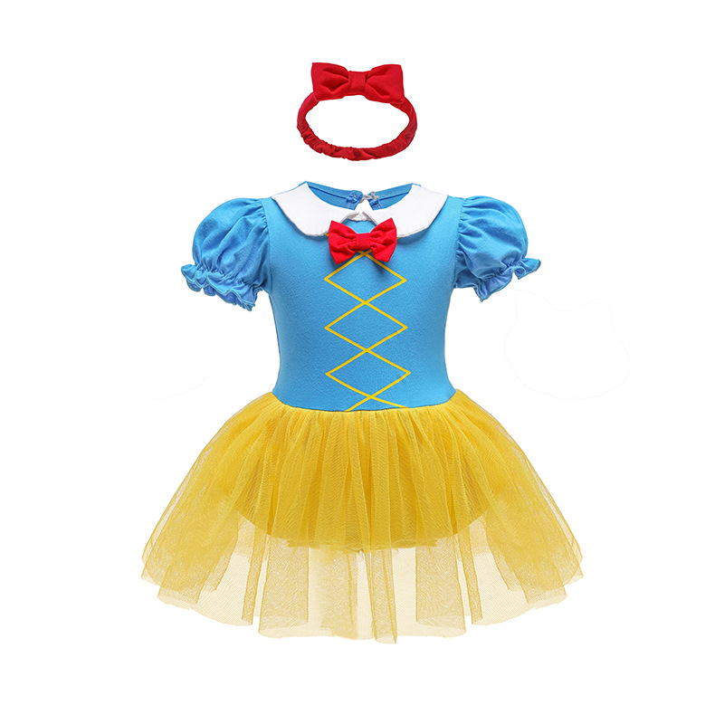 Picture of Halloween Children's Clothing, Short-Sleeved Pullover, Baby Baby Princess Jumpsuit, Princess Style Dress