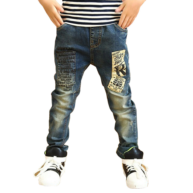Picture of Best selling new children's clothing children's pants men's boys European and American jeans spring and autumn cotton children's pants a generation of hair