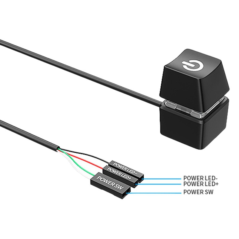 Computer external desktop switch Internet bar home office desktop power switch external extension button