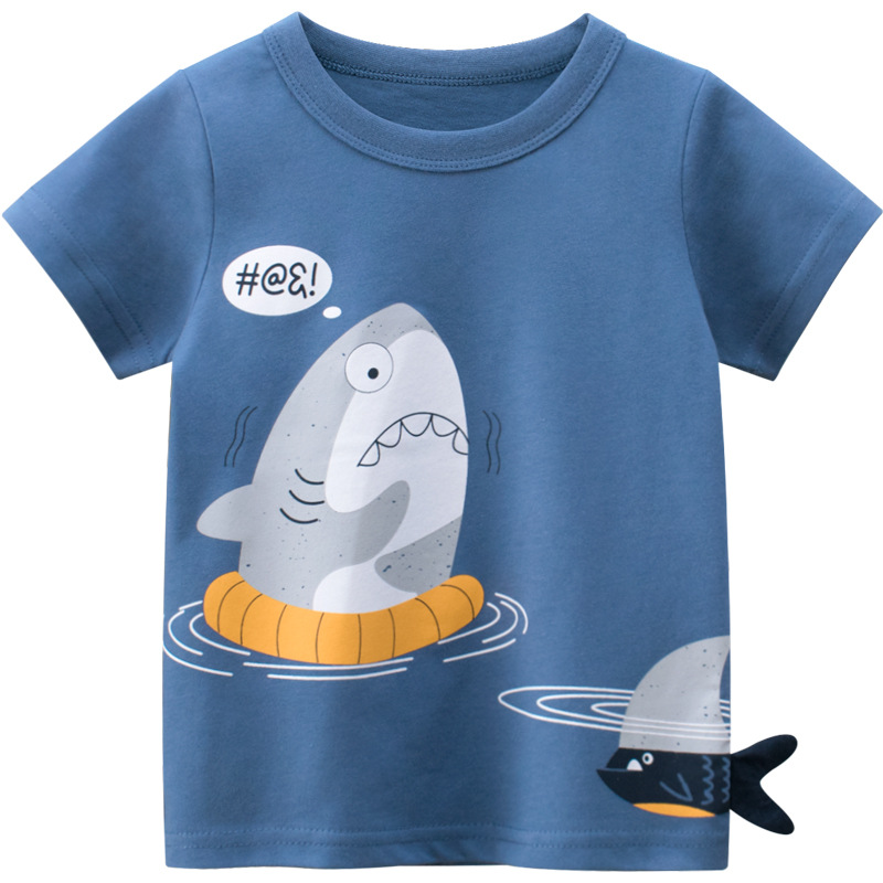 Picture of 27Kids Korean Style Kidsren's Clothing Summer New Product Wholesale 2025 Baby Clothing Kidsren's Short-Sleeved T-Shirt One Piece Consignment