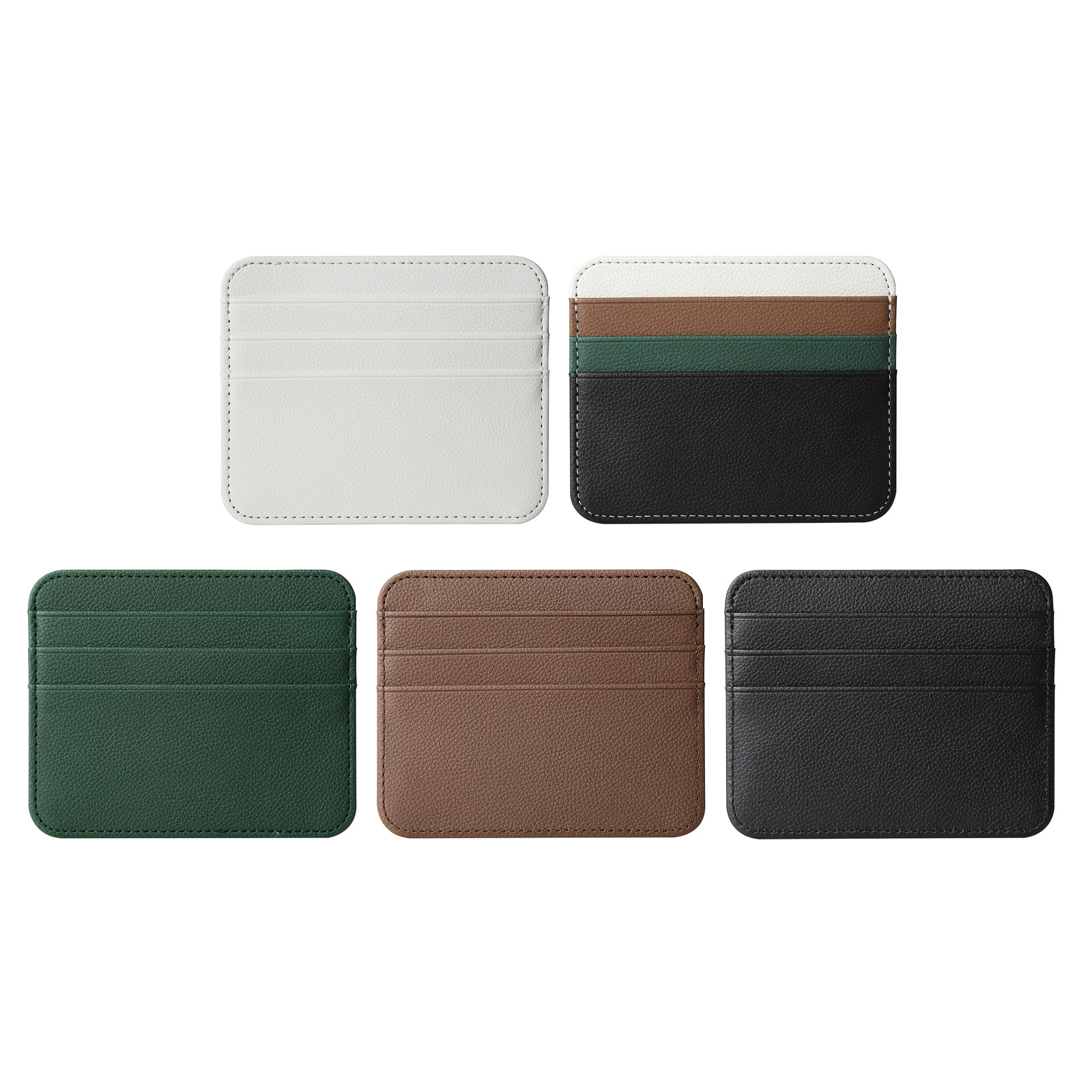 Picture of Factory Direct Supply Ultra-Thin Double-Sided Card Large Capacity Card Slot Small Card Holder Multi-Card Slot Leather Pu Card Holder Card Holder Wholesale