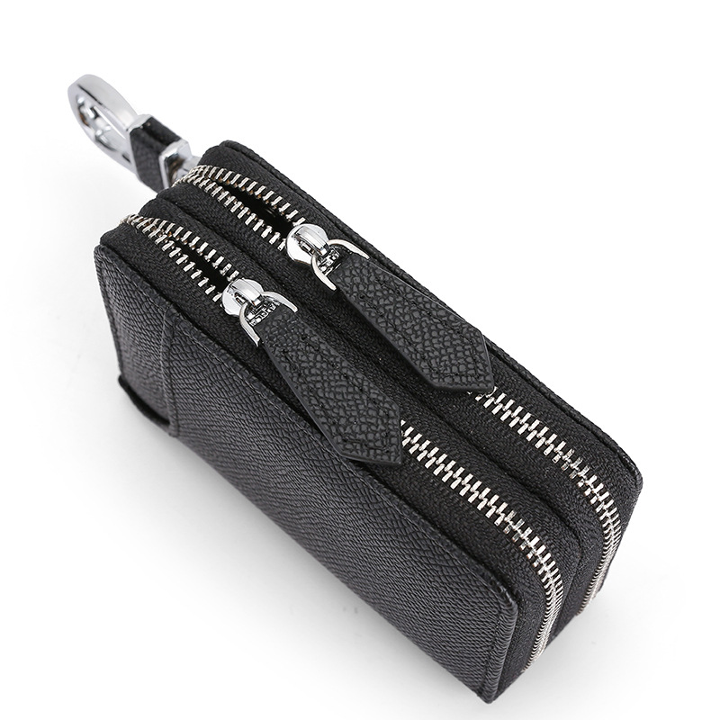Picture of New leather key bag men's wholesale universal car key protective cover multi-function card bag home key buckle women