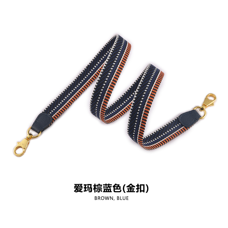Picture of MHS-F-30H Home 2.5CM Ribbon Vegetable Basket Wide Shoulder Strap Kelly Canvas Bag with Shoulder Crossbody Lightweight