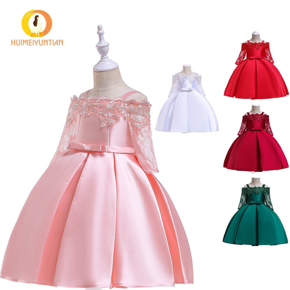 Picture of 2025 New Wedding Dress Tutu Skirt Birthday Party Piano Performance Dress Wedding Dress Girls Dress