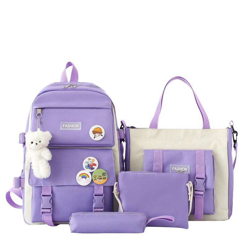 Picture of Ins Schoolbag Female K-Style Junior High School Student Primary School Student Forest Female Third to Fifth Grade Large Capacity Backpack