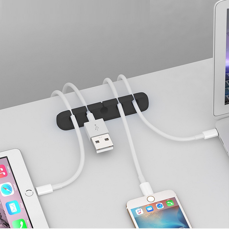 Picture of Mini Multifunctional Silicone Cable Organizer, Headphone Data Cable Storage, Fixed Cable Organizer, Mobile Phone Cable Charger Cable