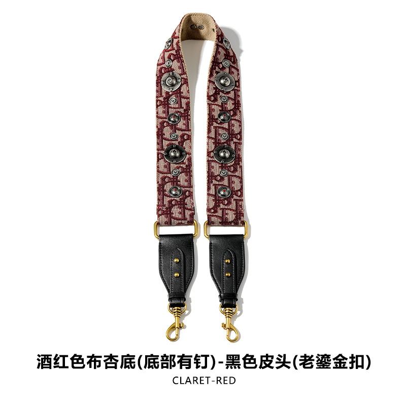 Picture of Mahuangshi MHS-F-66 Wide Bag with Canvas Shoulder Strap Shoulder Crossbody Cowhide Bag Accessories Bag Strap Comfortable D