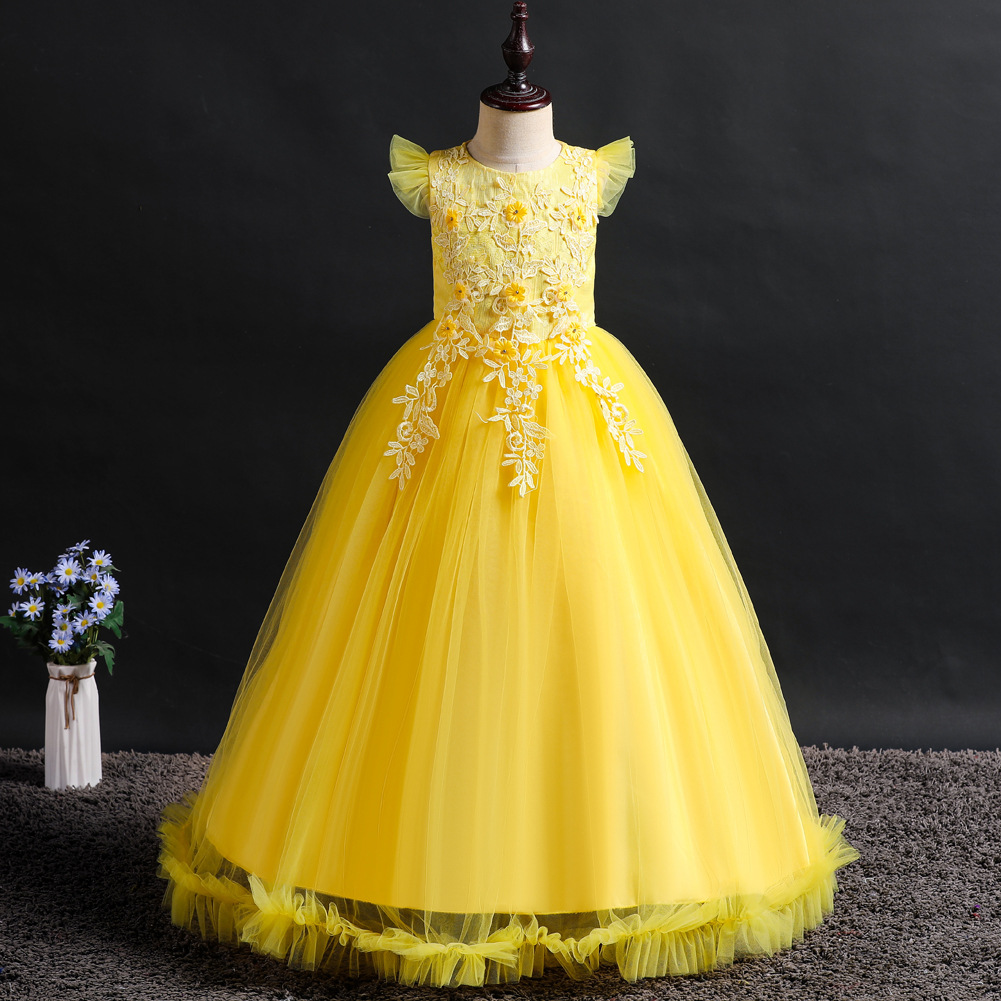 Picture of New Explosions Girls Dress children's Wedding Dress Flower Princess Dress Dress children's Dress children