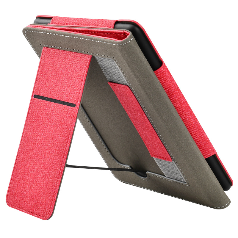 Picture of Suitable for Kindle Paperwhite65 Linen Texture Stand Protective Cover 2024 Youth Version 6inch Protective Cover