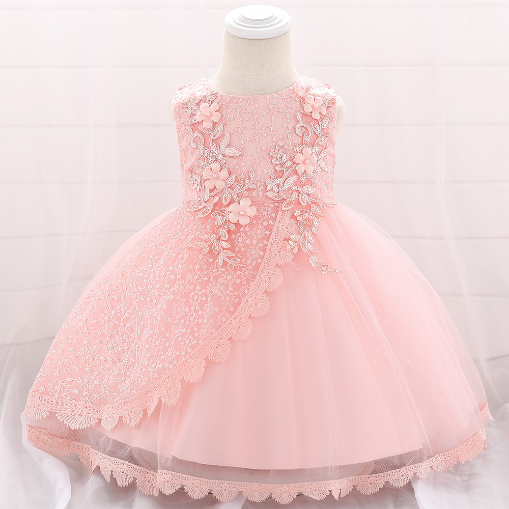 Picture of Amazon's New 2025 European and American Flower Girl Baby Princess Fluffy Skirt Flower Dress Flower Dress Flower Girl Dress Female