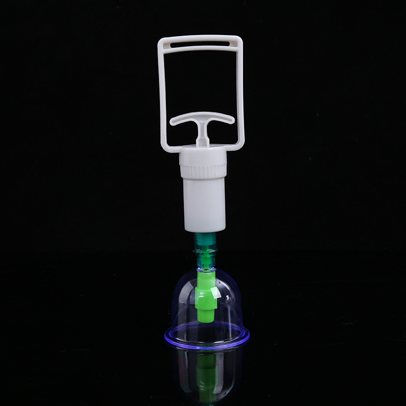 Picture of English Chinese household cupping device vacuum pumping ABS plastic material thickened 12 canned cupping