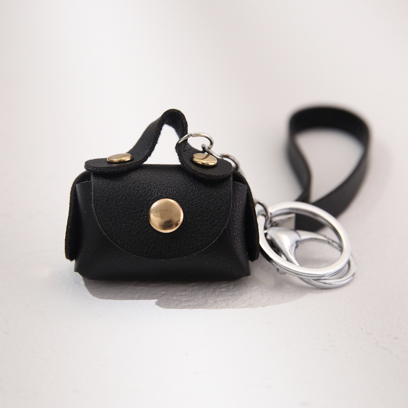 Picture of Yuelu Creative Pu Leather Coin Purse Mini Small Storage Bag Pendant Creative Keychain Pendant Small Gift