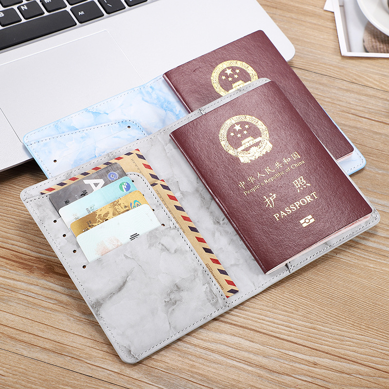 pu passport holder passport machine ticket holder ins passport protective cover leather passport holder overseas certificate holder card holder convenient