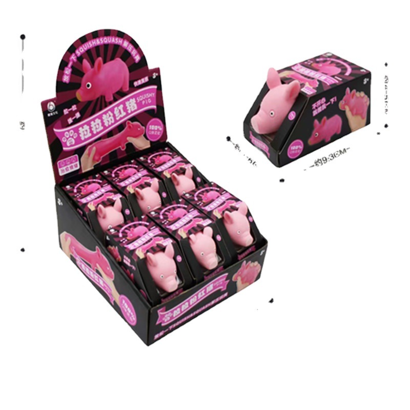 Picture of Creative Cute Pink Piglet Pat to Vent Lala Le Sand Filling Primary School Children's Decompression Pinch Le Children's Toys