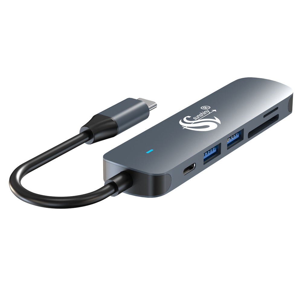Picture of Type-c 6-in-1 Docking Station USB Hub3.0 Splitter with PD100W Charging 4K Multifunction Extender