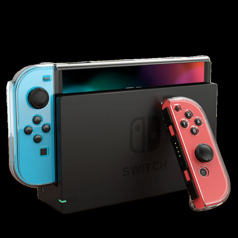 Picture of Suitable for Nintendo Switch Crystal Case Protective Case ns Game Machine Transparent PC Hard Case Protective Stone Pattern