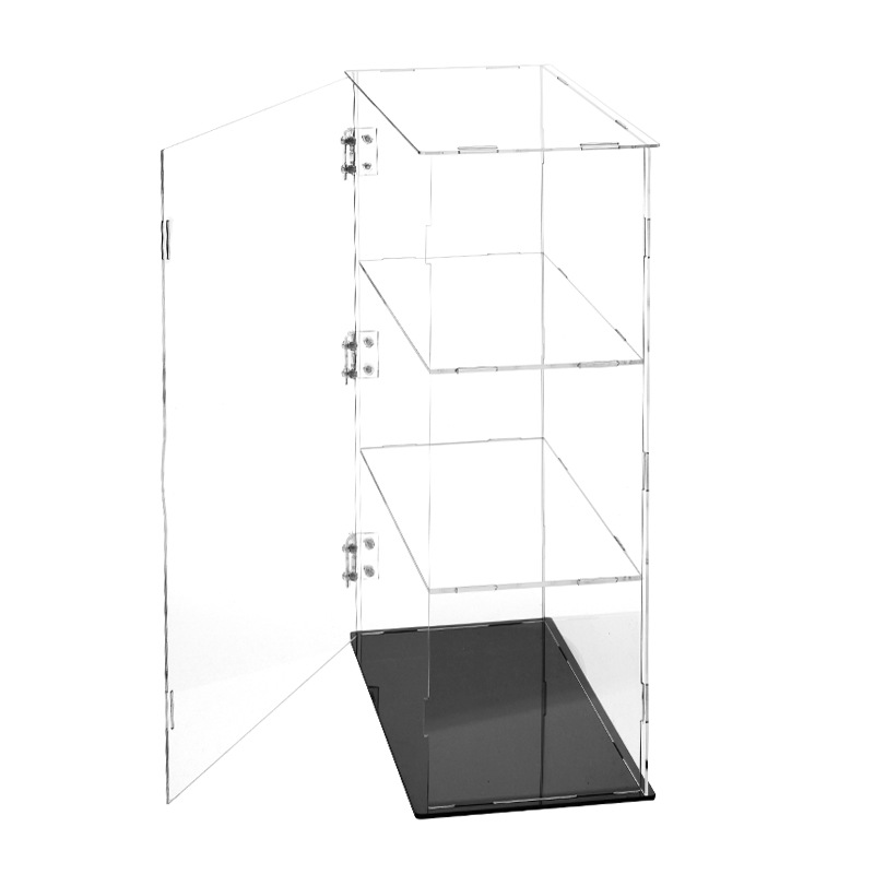 Picture of Acrylic hand-made display box layered grid assembled storage box high permeability model box Ming egg dust box