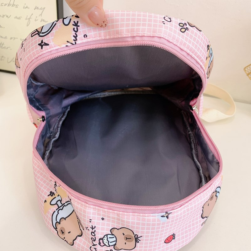 Picture of Cartoon Cute Large Capacity Kindergarten Backpack Children's Schoolbag Primary School Student Cartoon Bear Print Nylon Backpack