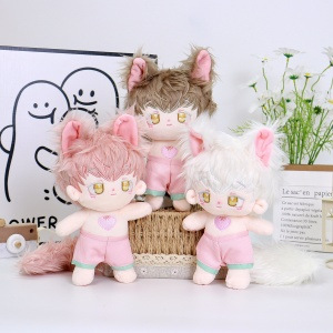 Picture of Factory wholesale wedding throwing interactive doll boutique 8-inch grasping doll plush toy clip Doll Doll batch