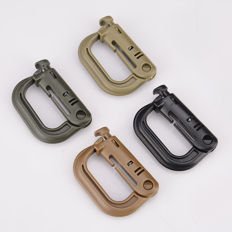 ITW GRIMLOC safety buckle tactical hanging buckle D-type buckle quick hanging carabiner backpack hanging buckle
